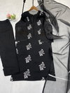 LG 1951 Roman Silk With Embroidery Work On Front Side Kurti With Bottom Dupatta Suppliers In India